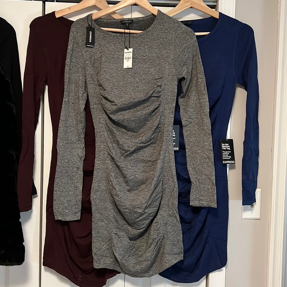 3 Express Sweater Dresses New